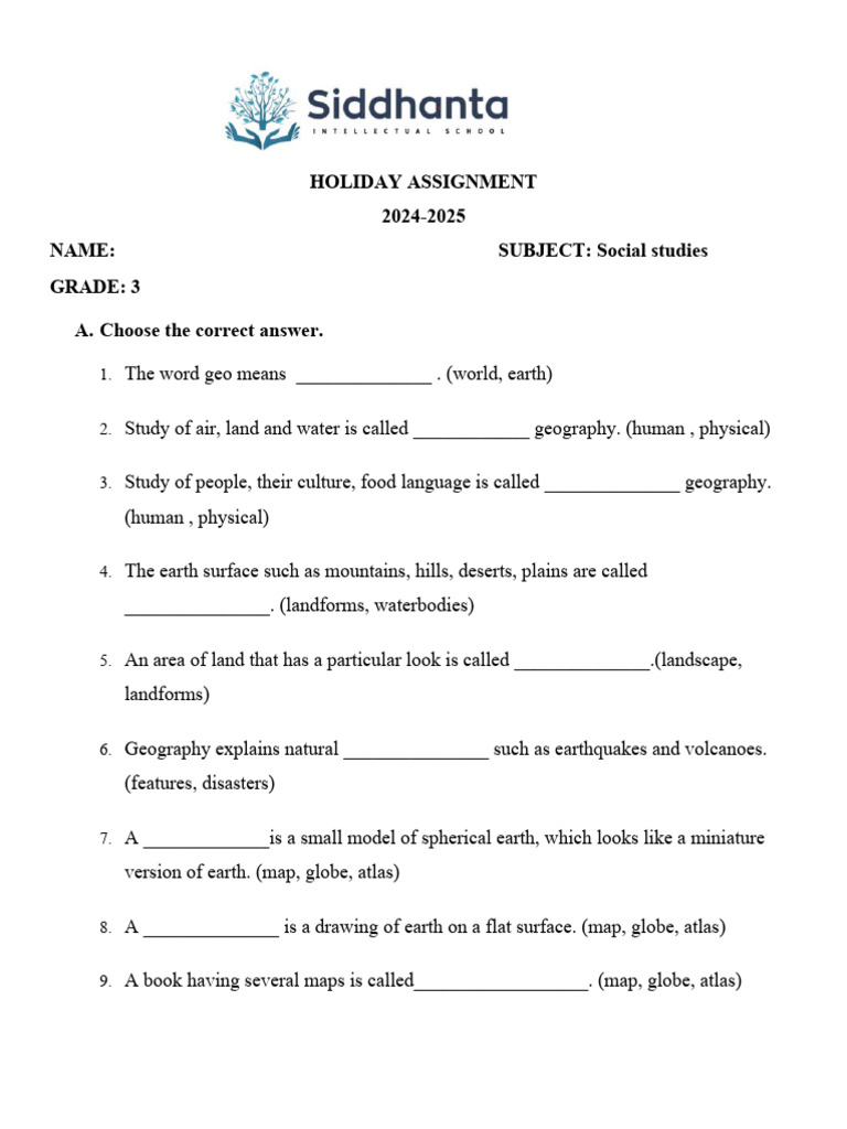 G3 Social Worksheet Pdf Geography Planets In Astrology