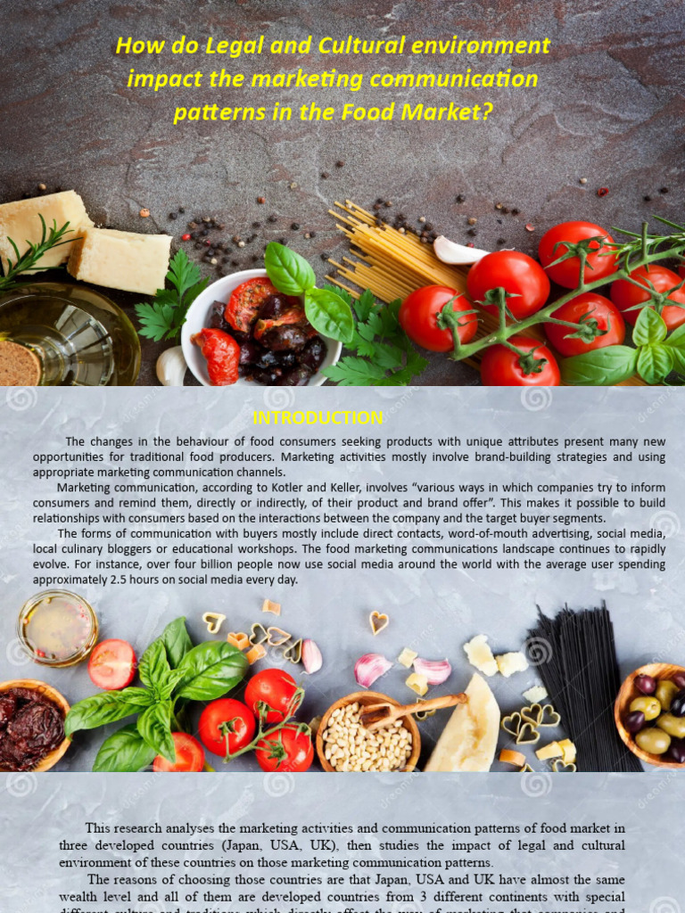 Impact of Culture and Law on Food Marketing | PDF | Marketing ...