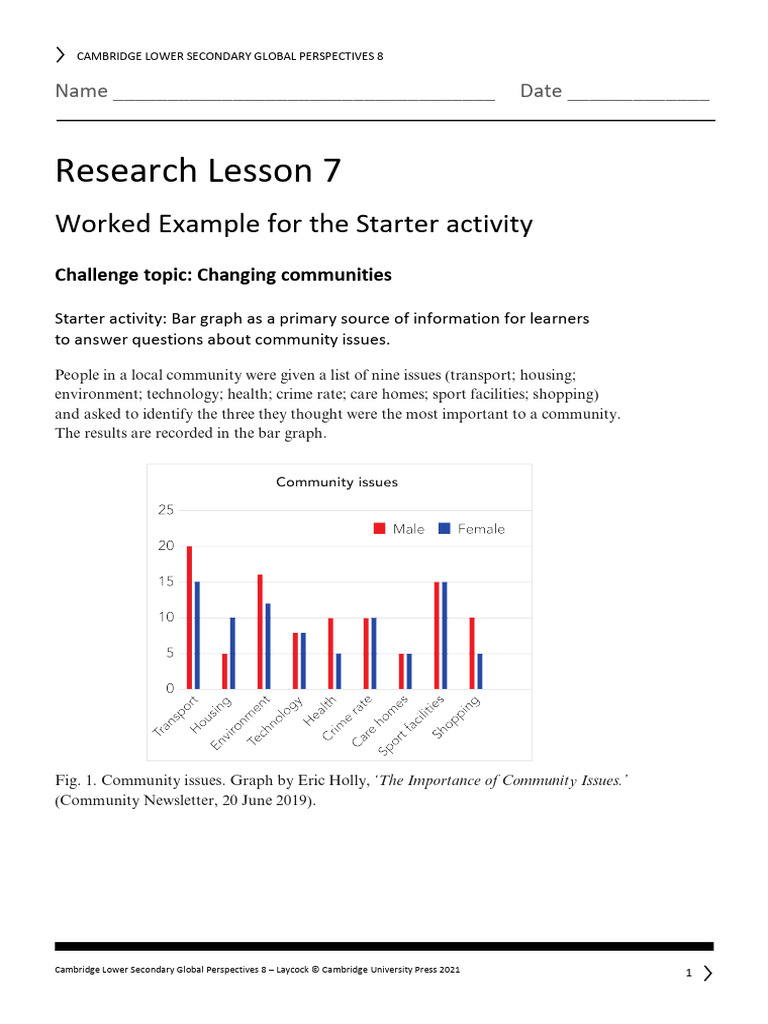Research Lesson 7 Worked Example For The Starter Activity | PDF