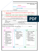 Vocabulaire LECTURES INOUBLIABLES REVISION