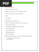 Form Two Mathematics Revision