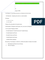 Form Two Mathematics Revision