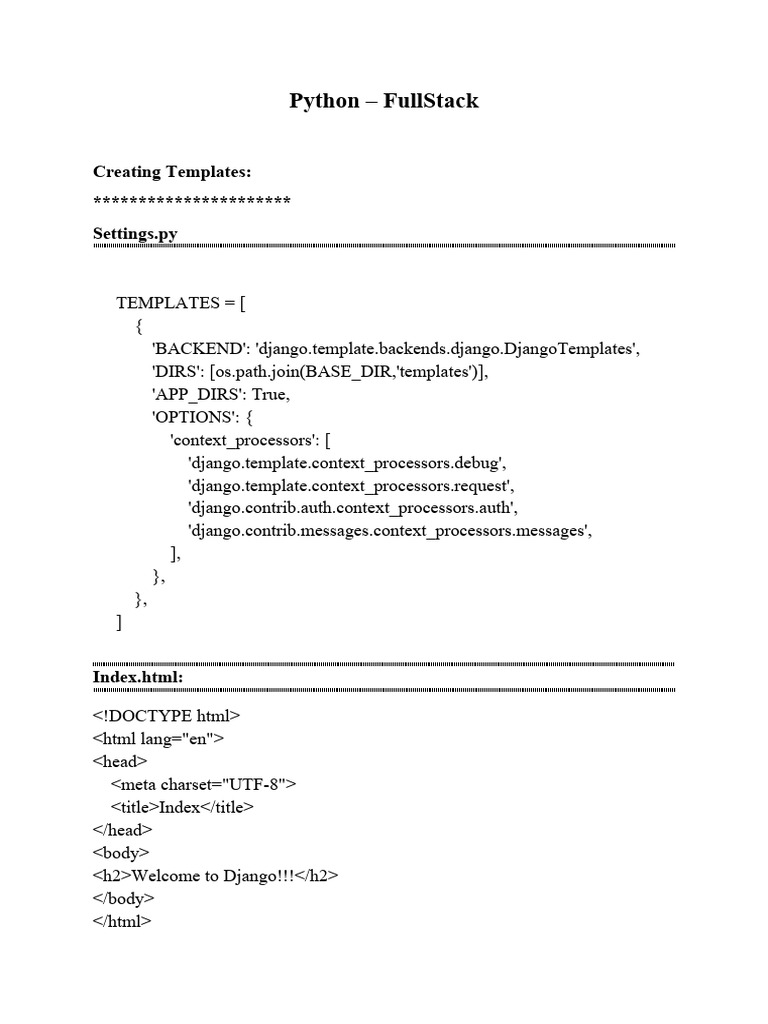 Python - FullStack (Django) | PDF | Software | Software Engineering