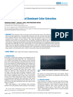 Color Feature Based Dominant Color Extraction