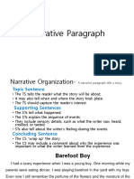 Narrative Paragraphs