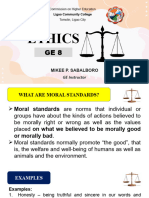 Week 1 Moral and Non Moral Standards