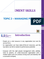 TOPIC 2 - Managing People