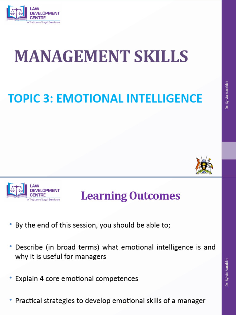 TOPIC 3 - Emotional Intelligence | PDF | Emotional Intelligence ...