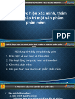 Bài 5A Thực Hiện Xác Minh, Thẩm Định Và Bảo Trì Một Sản Phẩm Phần Mềm