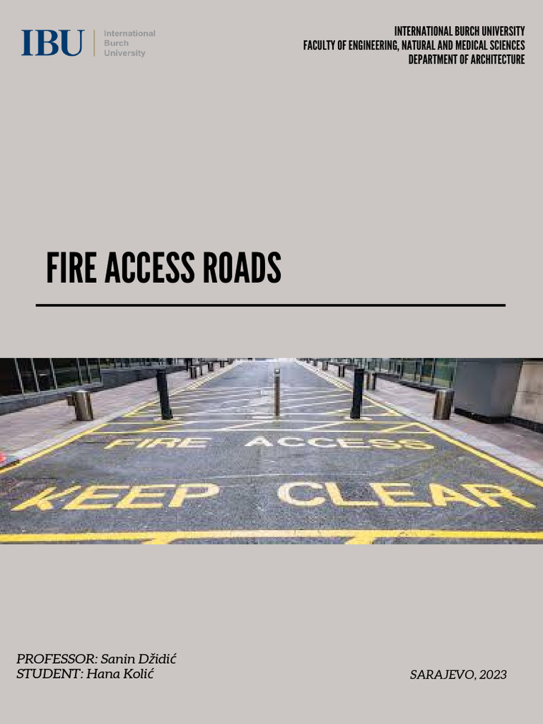 Fire Access Road Design Guidelines | PDF | Building | Fire Engine