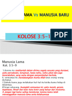 Manusia Lama Vs Manusia Baru