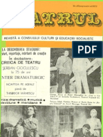 Revista Teatrul, Nr. 9 Anul XXII, Septembrie 1977