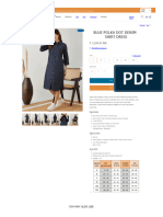 Polka Dot Knee Length Denim Shirt Dress - The Kaftan Company