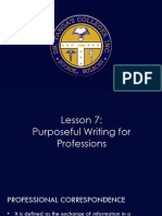 07 Purposeful Writing For Professions