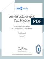 CertificateOfCompletion - Data Fluency Exploring and Describing Data