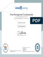 CertificateOfCompletion - Time Management Fundamentals