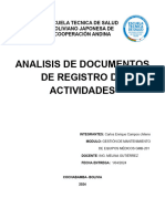 ANALISIS DE DOCUMENTOS DE REGISTRO DE ACTIVIDADES (Final)