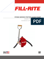 Fill Rite 5200 Series Fr152 Hand Pump for Lav Cart Yxl