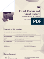 French Cinema and Visual Culture - Master of Arts in French by Slidesgo
