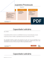 Pressupostos Processuais - Capacidade Judiciária e Patrocínio Judiciário