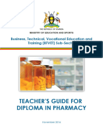 Teacher's Guide For Diploma in Pharmacy