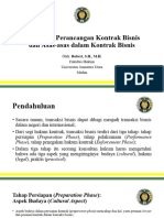 Pengantar Perancangan Kontrak Bisnis Dan Asas-Asas Dalam Kontrak Bisnis