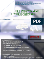 Beton Arme Et Murs Porteurs