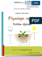 Cours Physiologie Végétale S4 FSAC