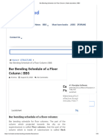 Bar Bending Schedule of A Floor Column - Steel Calculation - BBS