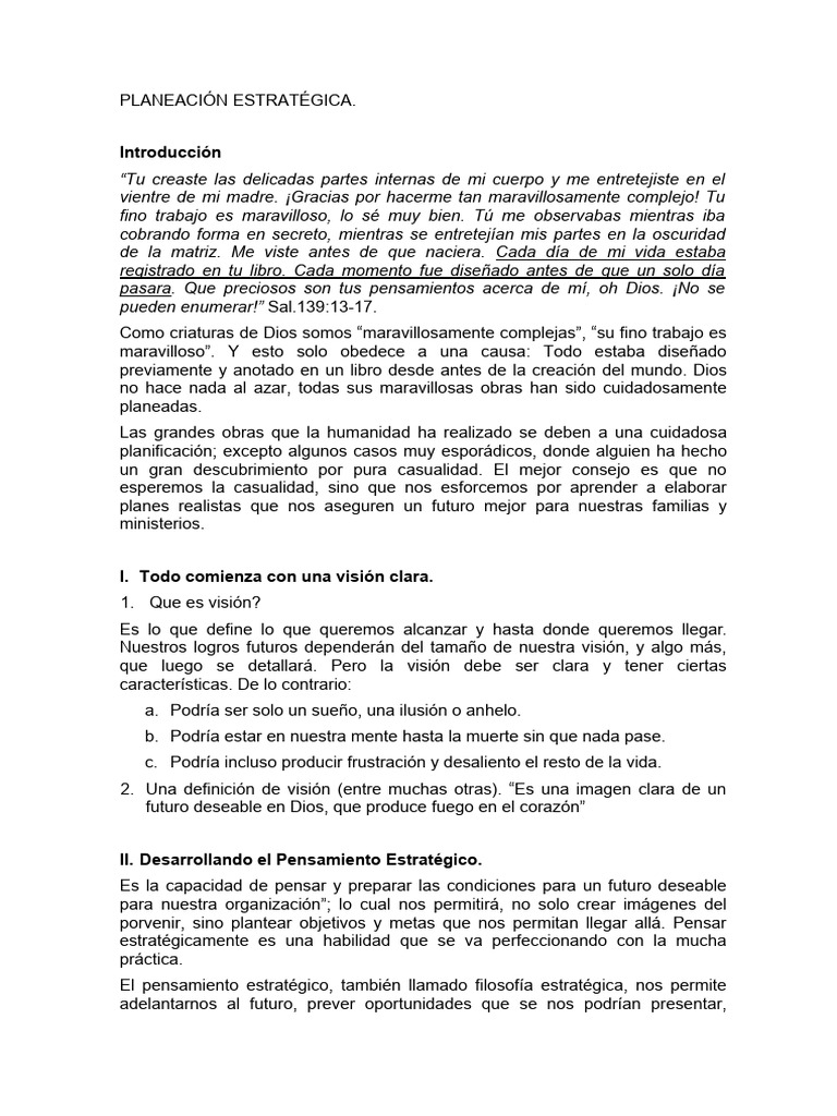 Planeación Estratégica Efectiva | PDF | Planificación estratégica ...