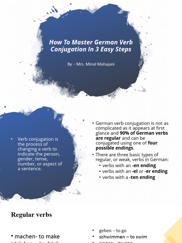 Conjugation of Verbs | PDF