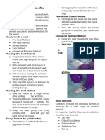 Handling and Blood Collection Mice