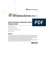 Active Directory Federation Services Design Guide