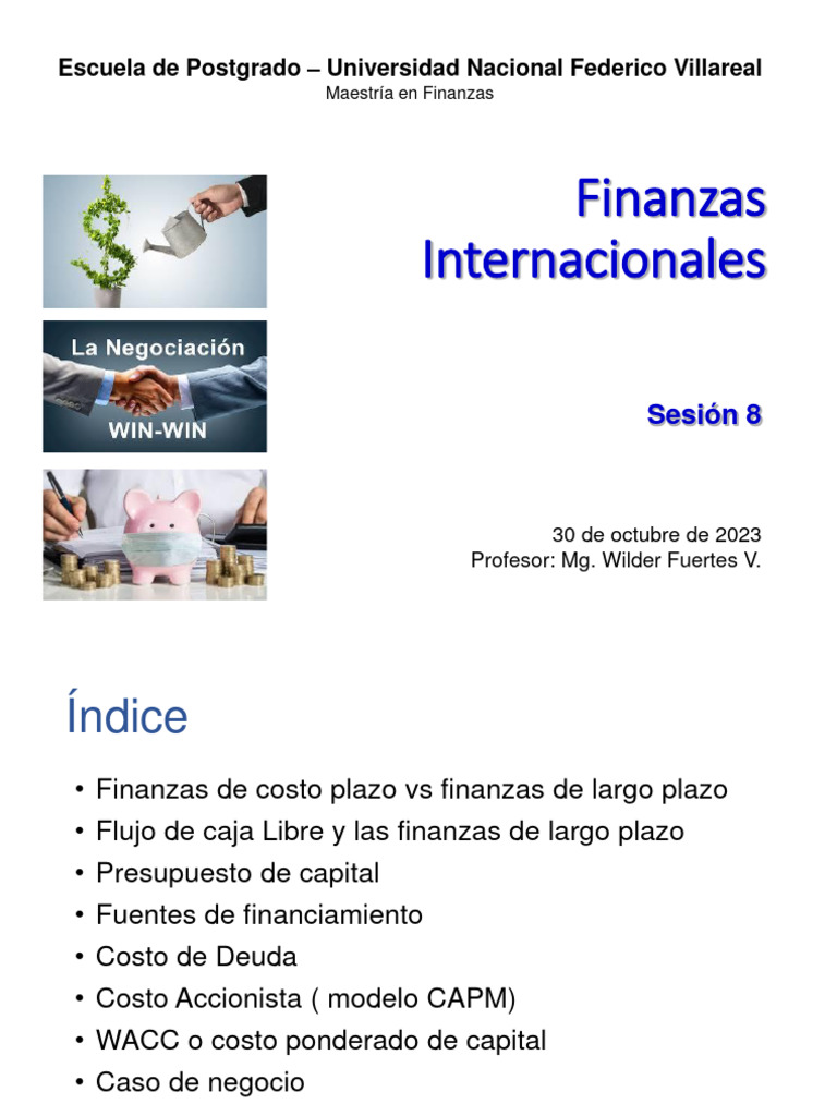 Clase 8 - Finanzas Internacionales - 2023 | PDF | Modelo de fijación de ...