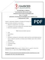 Avaliaçãoo3 Da Disciplina Tecnologias de Informação e Comunicação...