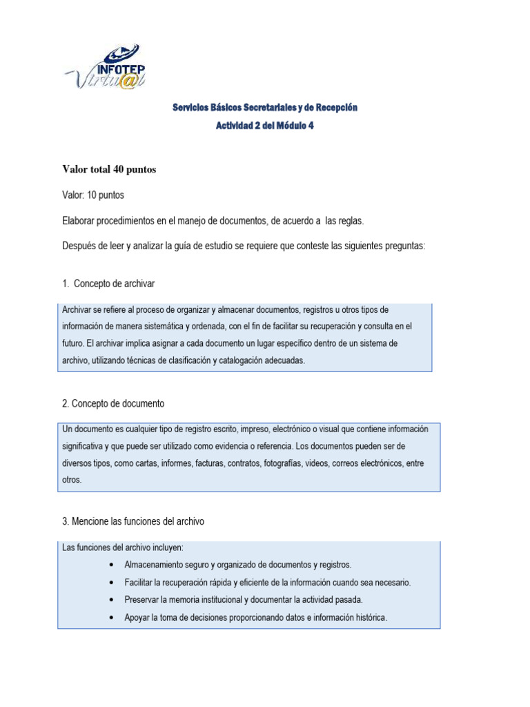Actividad 2 Del Modulo 4 Descargar Gratis Pdf Archivo De