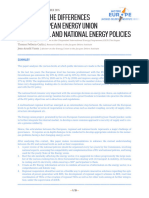 Governing The Differences in The European Energy Union Eu, Regional and National Energy Policies