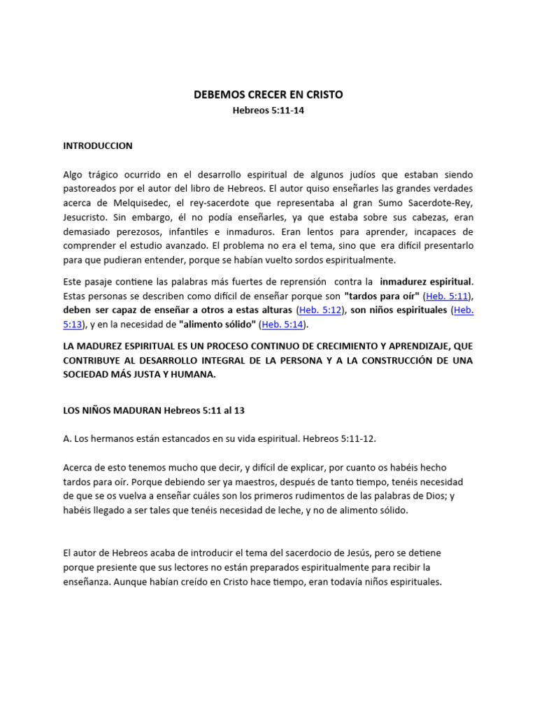 Crecer En Cristo Pdf Cristo Título Biblia