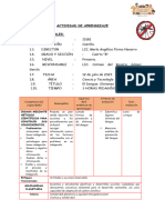 Sesión de Aprendizaje 19 Julio