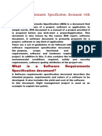 Software Requirements Specification Document With Example