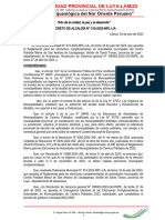 Decreto de Alcaldía #010-2023-Llactapampa