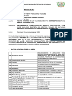 INFORME N° 054-2023-MDC - RESIDENTE DE OBRA   - OK