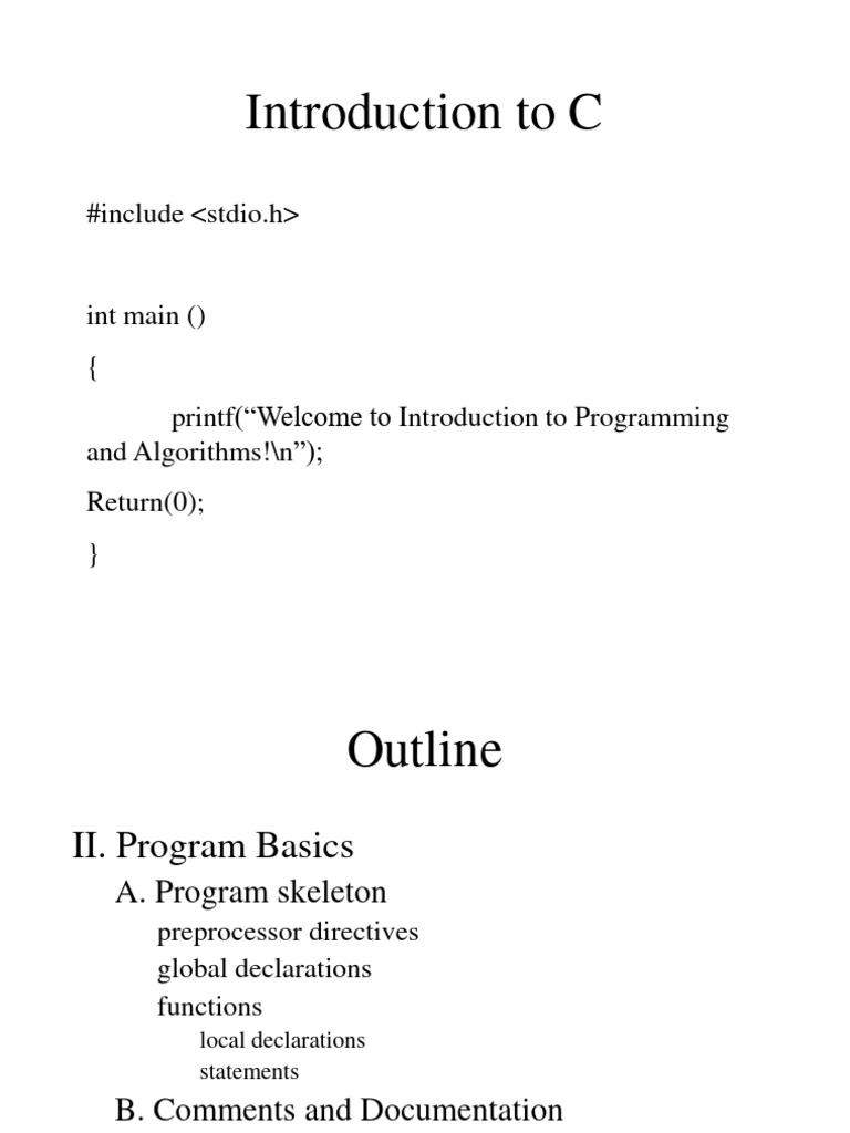 Introduction To C | PDF | Data Type | Integer (Computer Science)
