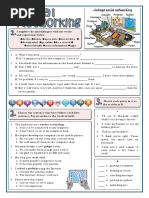 Social Networking Information Gap Activities Reading Comprehension e 79980