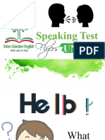 Flyers Speaking Test Unit 10