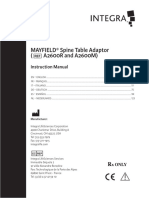 MAYFIELD Spine Table Adaptor IFU (Rev DA)