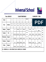 8A Year - 2024-25 - CLASS TIMETABLE