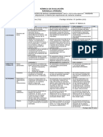 Rúbrica de Evaluación Mándala Literaria Sapo y Sepo Son Amigos