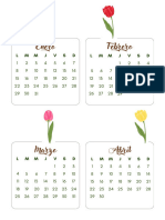 Calendario Flores..