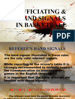 Basketball Hand Signals